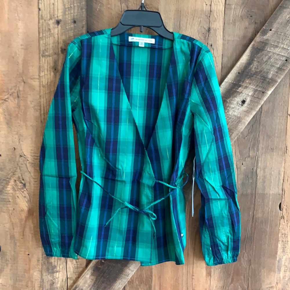 NWT Southern Tide Marlena Wrap Top XS